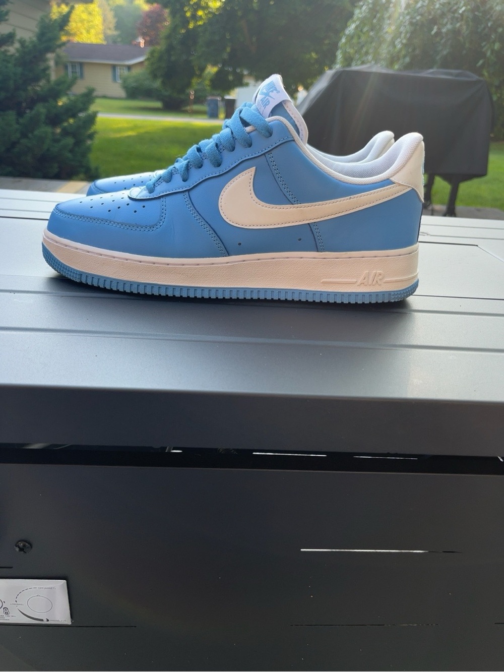 Nike Air Force 1 ‘07 University Blue White Men’s Size 11 | Worn Only Twice - Picture 3 of 6